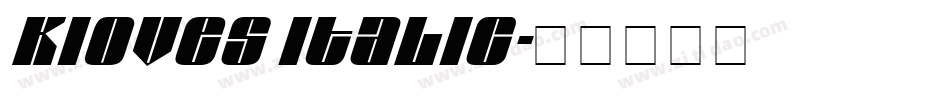 Kioves italic字体转换
